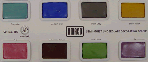 AMACO Watercolors for Ceramics - Set #109