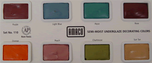 AMACO Watercolors for Ceramics - Set #110