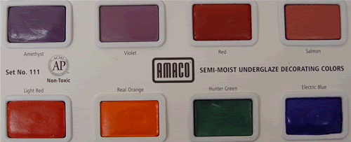 AMACO Watercolors for Ceramics - Set #111