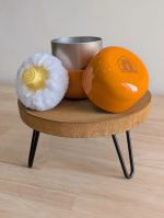 Orange Corn Starch Container